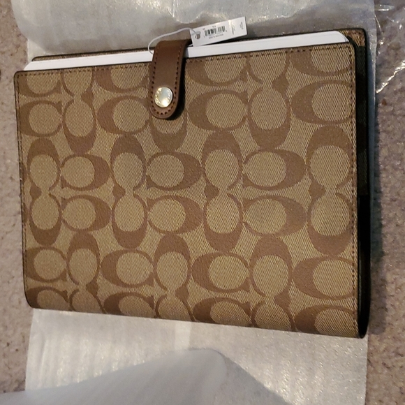 - Coach duo snap leather journal five star two leftwith designe…